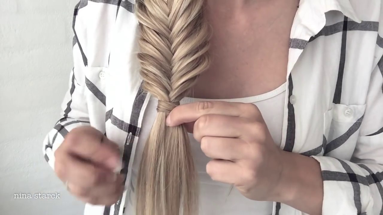 Easy Hair hack How to Hide a hair elastic YouTube