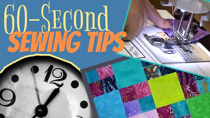 60 Second Sewing tip - Leaders and Enders
