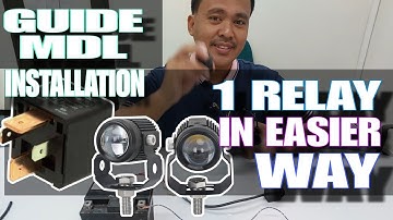 Mini Driving Light v1/Using 1 Relay Installation Guide on the easiest way  @PapaLans