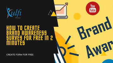 How To Create Brand Awareness Survey For Free in 2 minutes
