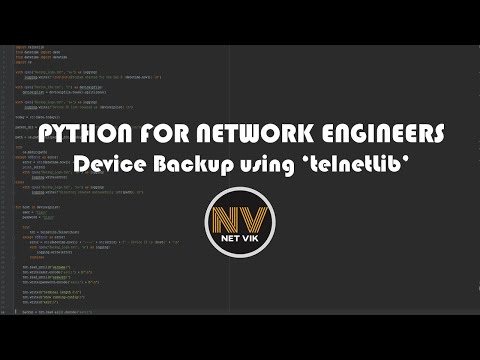 Working with the ‘telnetLib’ | PYTHON FOR NETWORK ENGINEERS | NetVik | #telnetlib #getpass