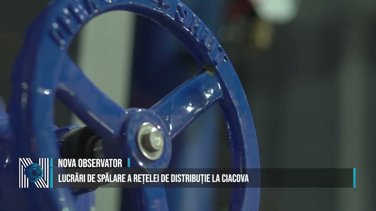 Lucrări de spălare a rețelei de distribuție la Ciacova