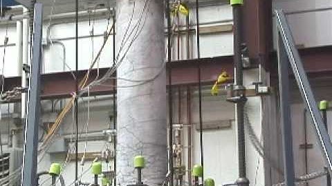 Shake Table Test RC Column with Pipe Pin Connection to Pier Cap- Failure Run