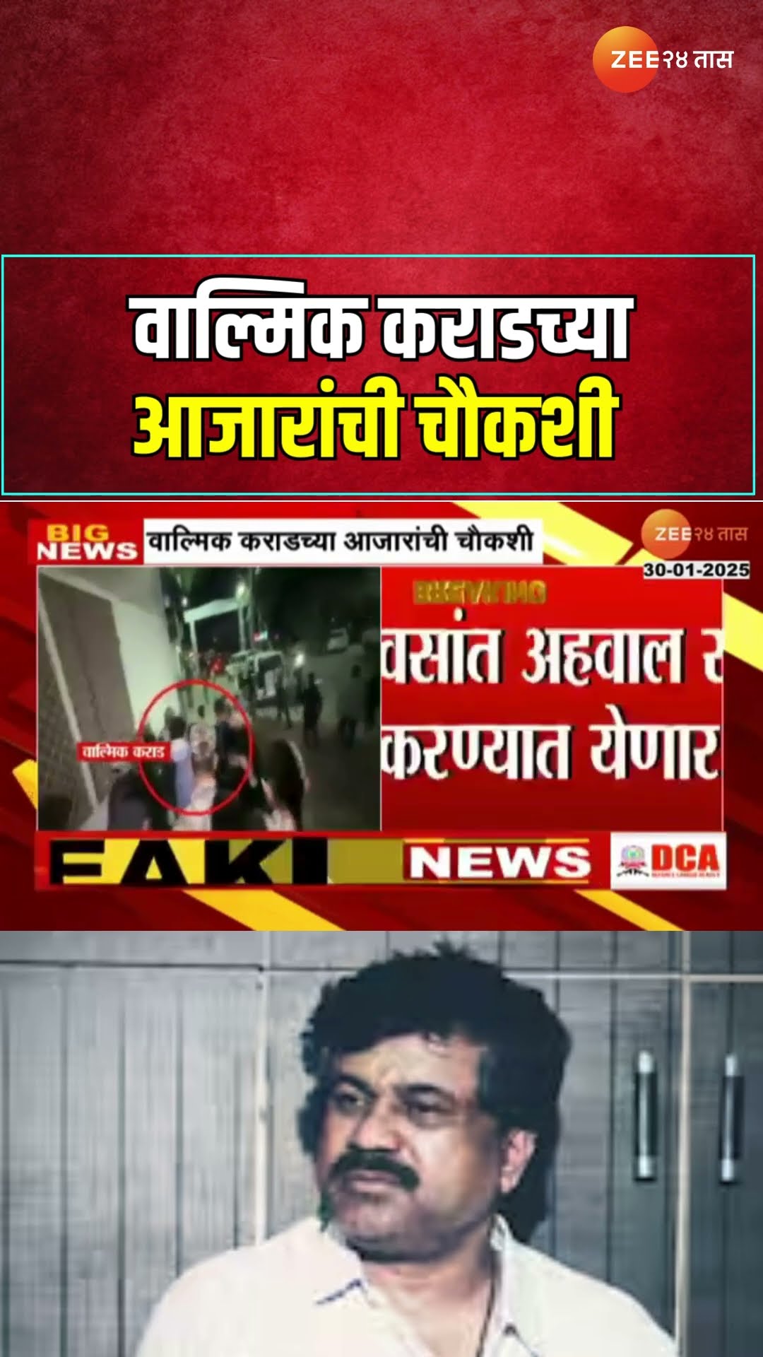 Walmik Karad Diseases And Treatment Inquiry |  वाल्मिक कराडच्या आजारांची 2 सदस्यीय पथकाकडून चौकशी