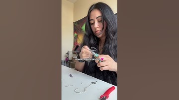 Jewelry making process #jewelry #handmade #jewelrymaking #earcuffs