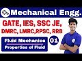 12:00 PM | Mechanical by Neeraj Sir | Day #1 | Fluid Mechanics | Properties of Fluid