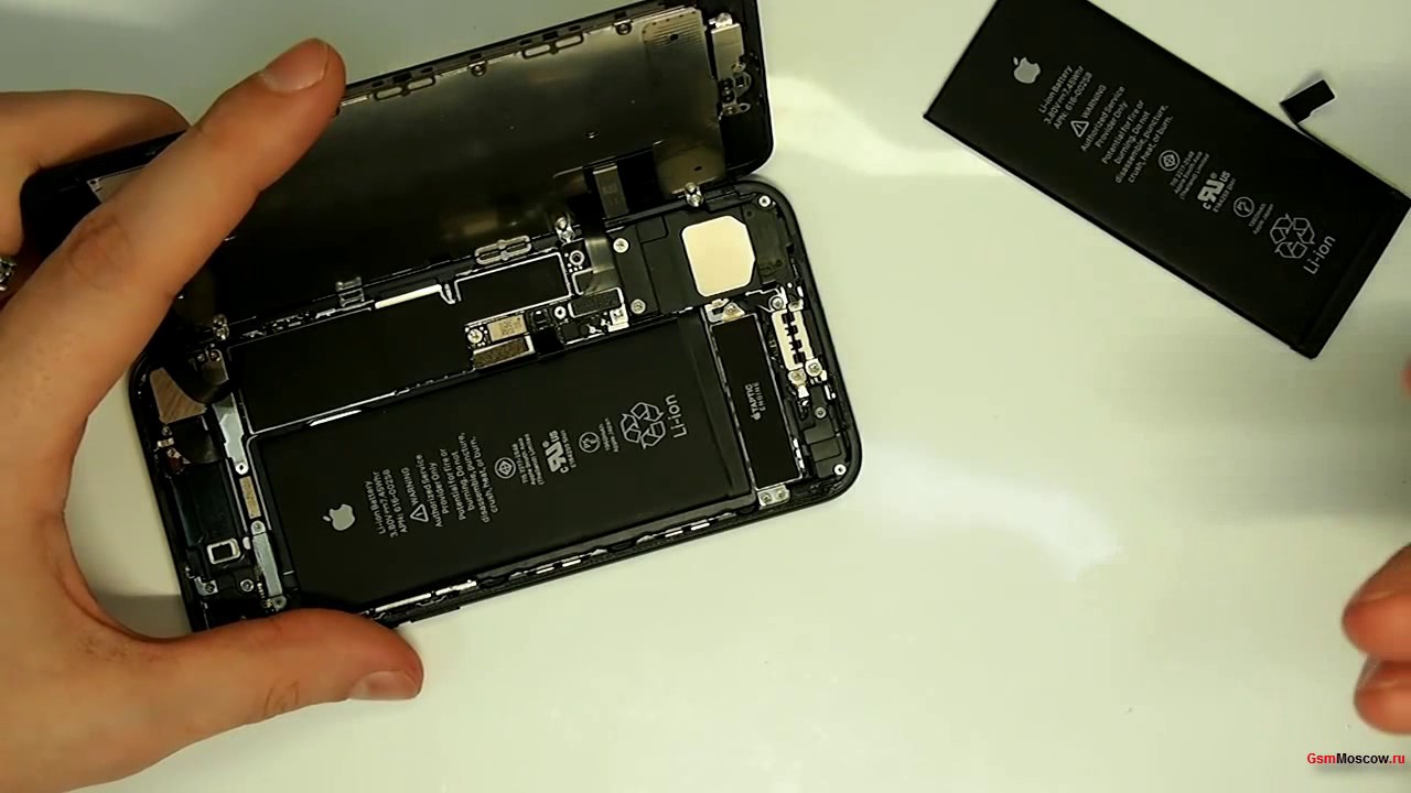 Замена аккумулятора на iPhone 7, разборка, ремонт айфона 7 - YouTube