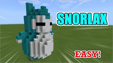 Minecraft┃How to build Pokémon(Snorlax)