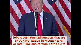 Alina: as attorney, woman, mother; Trump jobs report: SHOCKING foreign take all jobs;  ABC worst thumbnail