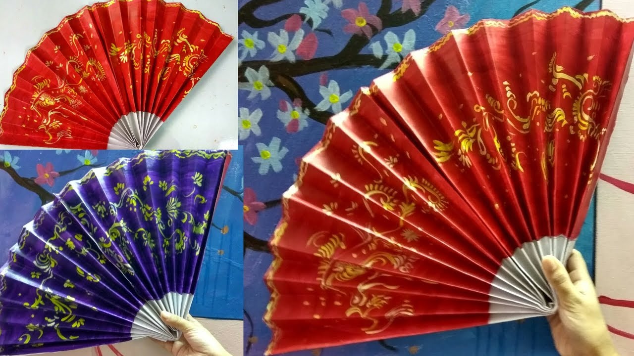 Japanese fan|| how to make Chinese or japanese FAN easily ...
