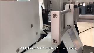 Fully Automatic Clothing Tag Paper Cards Counting Strapping Machine