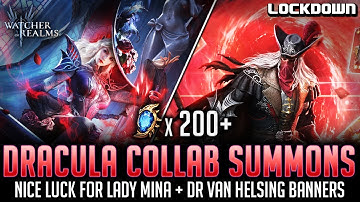 WOR: DRACULA Collab Summons! Lady Mina & Dr. Van Helsing - Watcher of Realms Pulls