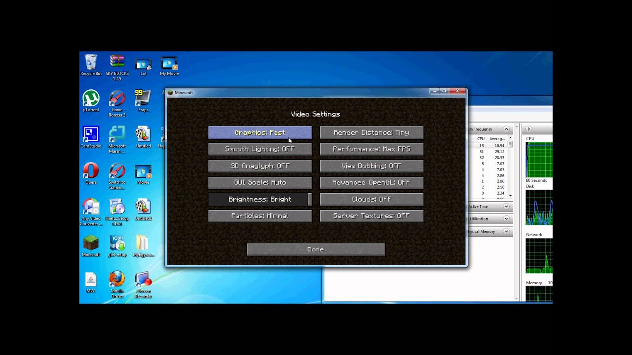 How to make minecraft faster HD YouTube