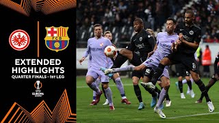 Eintracht Frankfurt vs. Barcelona: Extended Highlights | UEL Quarter Finals - 1st Leg | CBS Sport…