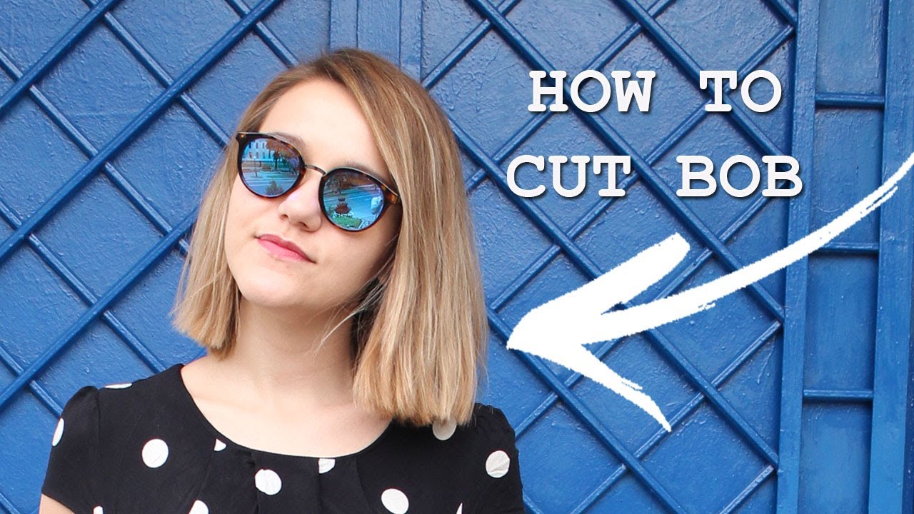 How to cut your own bob easy technique at home hair cut