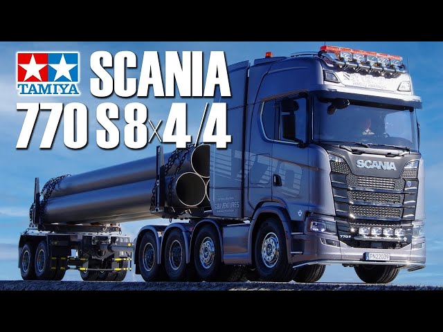 Tamiya 56371】1/14 RC Scania 770 S 8×4/4 - YouTube