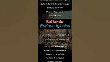 Bailando Enrique Iglesias Shorts Lyrics 