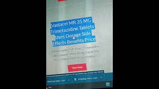 Vastarel Mr 35 Mg Trimetazidine Tablets Uses Dosage Side Effects Benefits Price