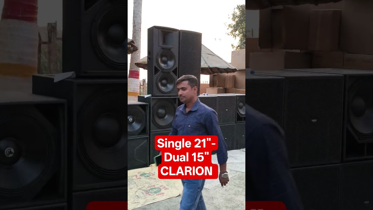 single 21" subwoofer dual 15Top Clarion 