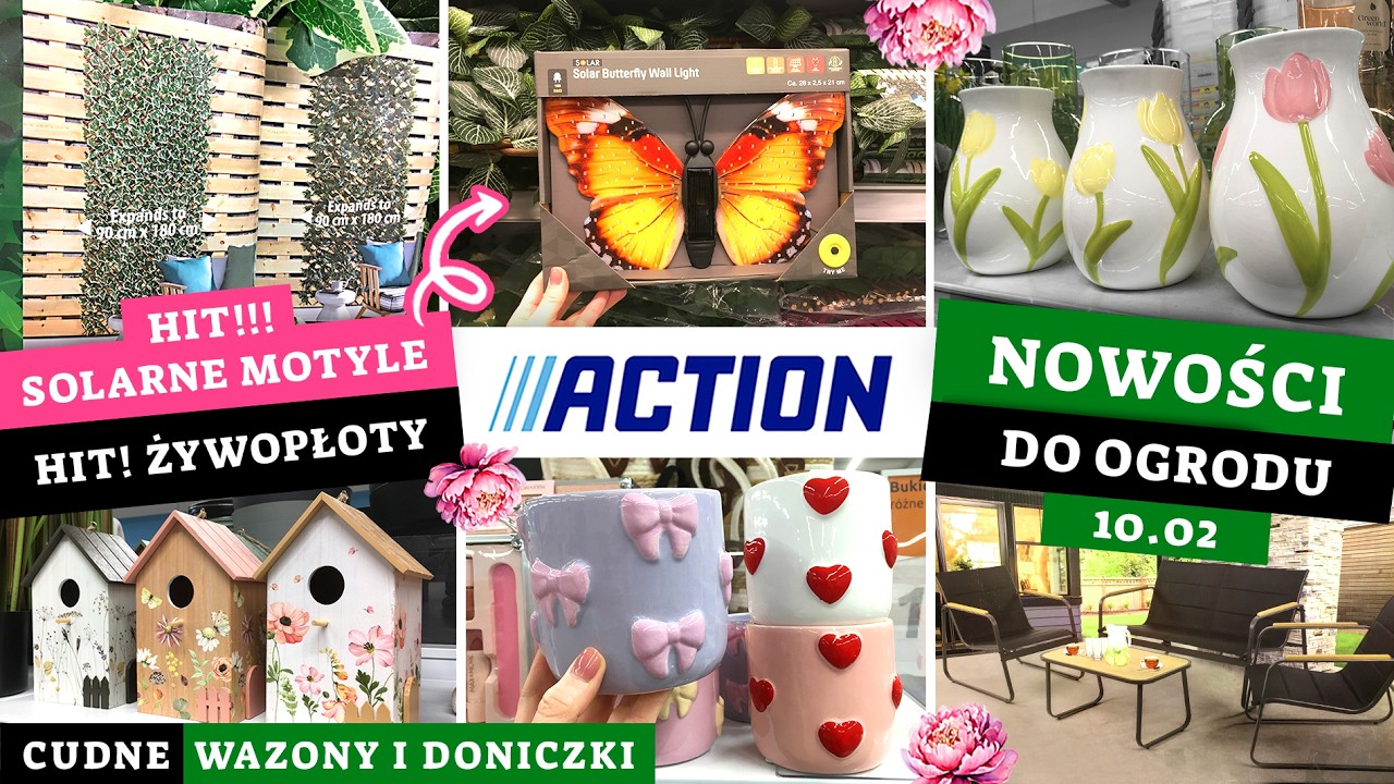 ACTION SOLARNE MOTYLE 😍 Cudne wazony i doniczki 🌺 Żywopłoty i karmniki! 🌿🌺 NOWOŚCI DO OGRODU 🌿🌺