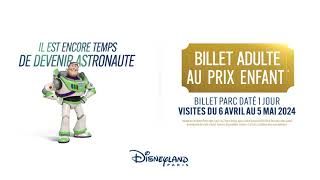 Disneyland Paris - Billet adulte au prix du billet enfant