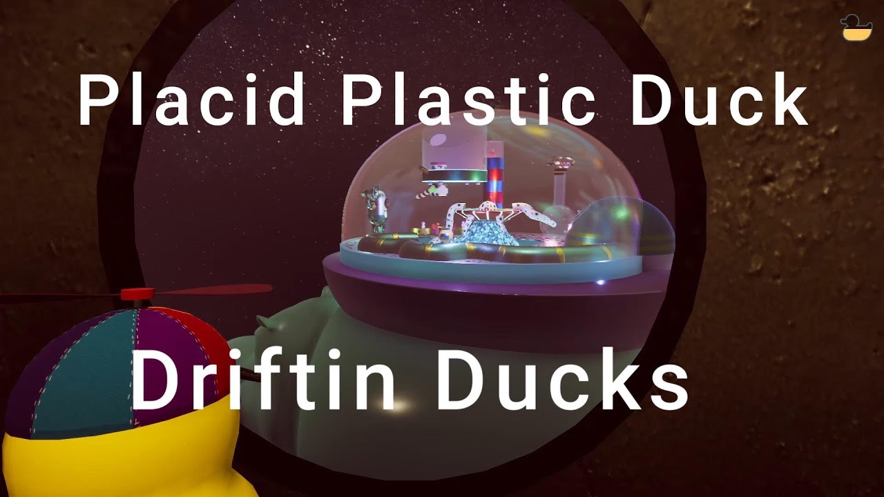 Placid Plastic ducks:  Drifting Ducks