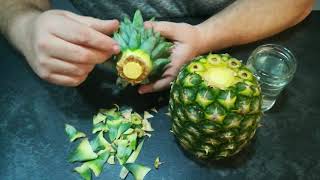 1.Ananas.Dokładne porady aby zasadzić.Prawidłowe wybranie owocu, przygotowanie rozety i ukorzenienie