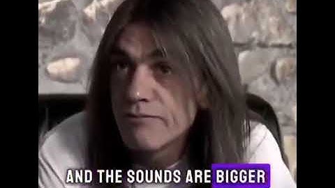 Malcolm Young of ACDC explains the difference between rock music and rock n roll music