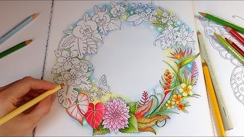 Magical Jungle: Tropical Love - Part 2 | Coloring With Colored Pencils