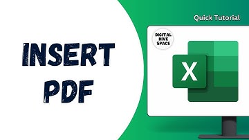 How to Insert PDF Files inside Excel