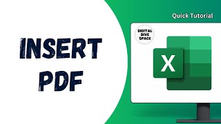 How to Insert PDF Files inside Excel