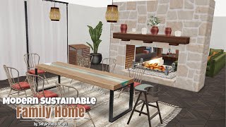 MODERN SUSTAINABLE FAMILY HOME |The Sims Freeplay| House Tour | Floor Plans | Simspirational Designs
