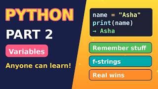 Python Variables for Beginners: Teach Python to Remember | Part 2