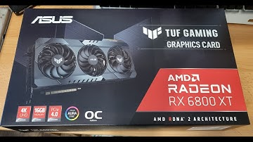 RX 6800 XT 16 GB ASUS Graphic card GPU unpacking and performance on ETH mining hashrate
