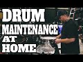 Drum tech pov but im home  setting up and miking a drum kit