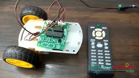 IR Remote based Robotics Car L293D Motor Controller PIC16F722 based Board