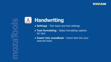 mozaBook Interactive Teaching Software - Handwriting tutorial video