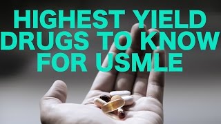 Highest Yield Drugs for USMLE