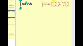 Walliss Formula to Integrate Powers of Sine