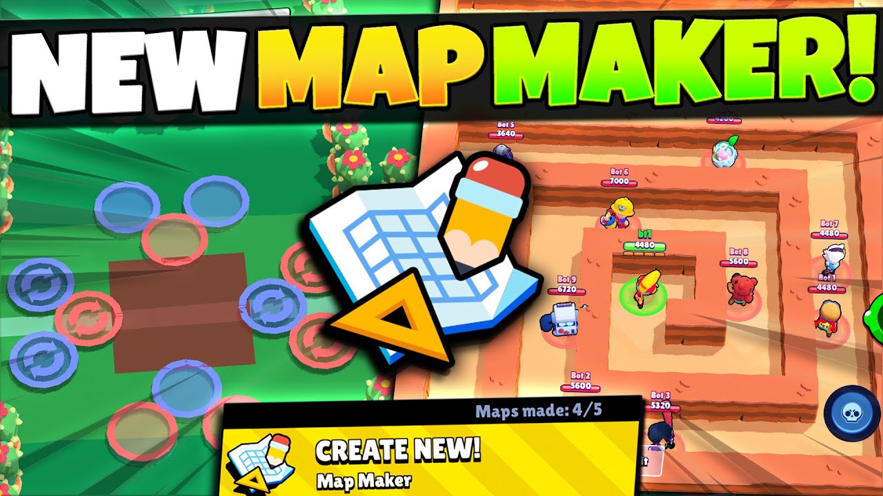 How To Use Make Epic Mini Game Maps With New Map Maker Brawl Stars October Update Brawlmaps Youtube - brawl stars showdown mapas planta