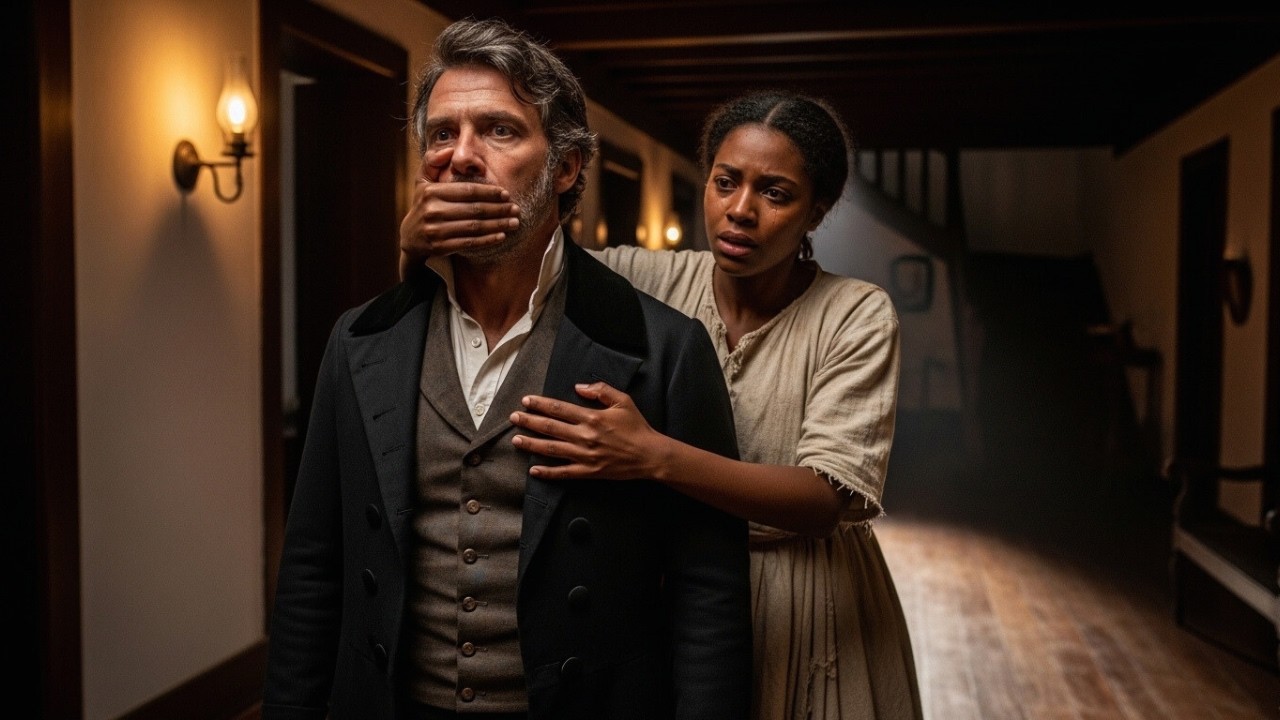 O FAZENDEIRO CHEGOU TARDE NA MADRUGADA — E A ESCRAVIZADA O OBRIGOU AO SILÊNCIO PARA SALVAR SEU FILHO