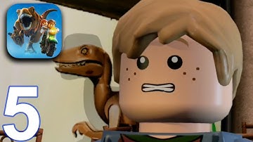LEGO JURASSIC WORLD Walkthrough Gameplay Part 5 - Kitchen Escape (iOS Android)