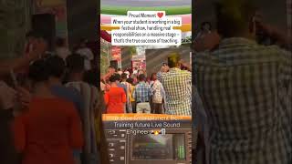 Proud Moment|Student Mixing in Big Festival Show | Live Sound Engineering | Bobbie Entertainment Inc