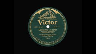 (No. 14): The Oscar Saenger Singing Lessons for Tenor: Portamento (1915)