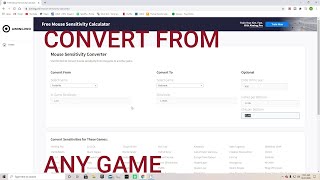 How To Easily Convert Your Sensitivity Sensitivity Converter For Any Game