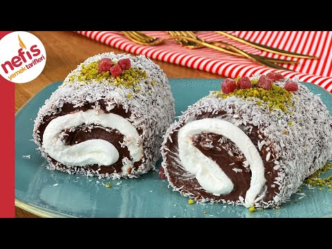 Turkish Custard Dessert Recipe | How to Make Sultan&rsquo;s Rolled Pudding | Two- Tone Pudding Rolls