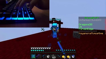 How I PvP In Minecraft (Keyboard cam)
