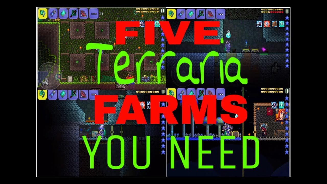 5 TERRARIA FARMS THAT YOU NEED/WANT!! YouTube