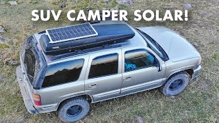 how i added a solar panel to my new suv! (without drilling into the car)