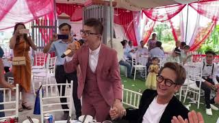 Long Nhật hát khan cả tiếng trong lễ cưới Hồ Bích Trâm cháy hết mình vì khán giả